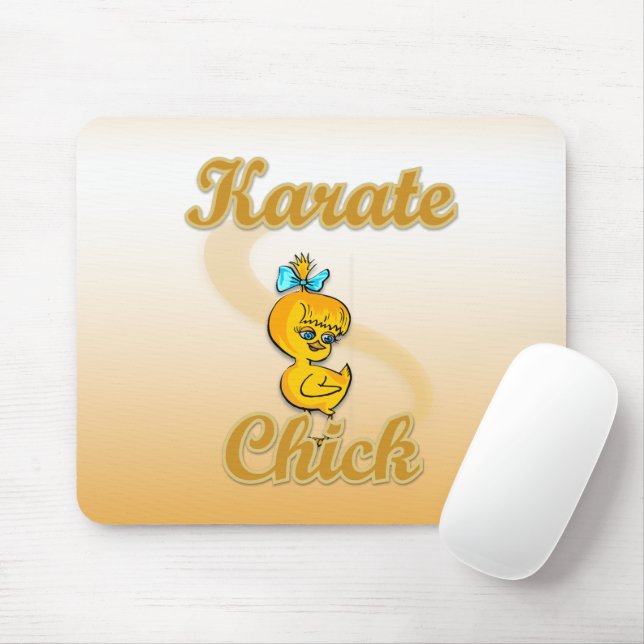 Karate Chick Mouse Pad (With Mouse)