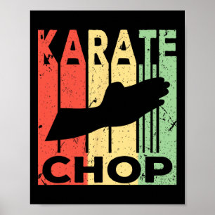 Karate Chop Vintage  Poster
