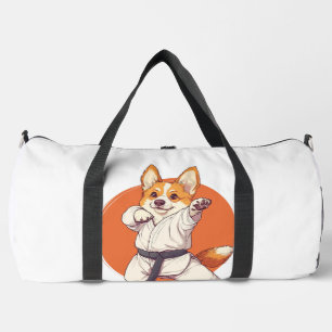 Karate Corgi � Martial Arts Dog Duffle Bag