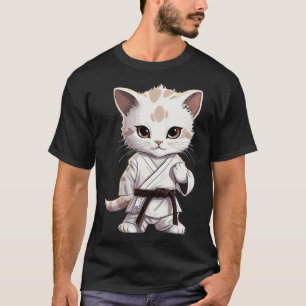 Karate Cute Kitten Martial Arts Kitty for Cat Love T-Shirt