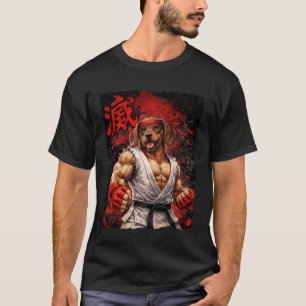 Karate Dachshund Dog Fighter Doxie T-Shirt