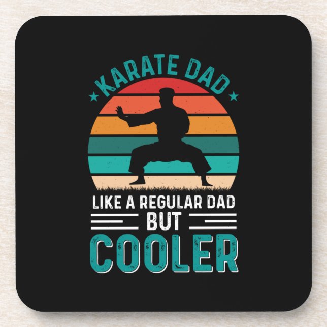 Karate Dad Coaster (Front)