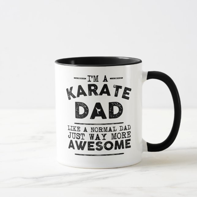 Karate Dad Mug (Black) (Right)