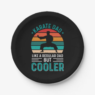 Karate Dad Paper Plate