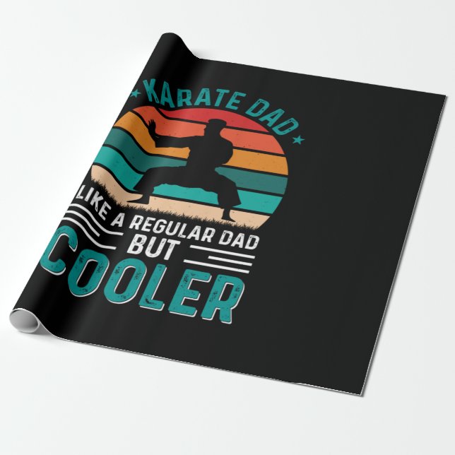 Karate Dad Wrapping Paper (Unrolled)