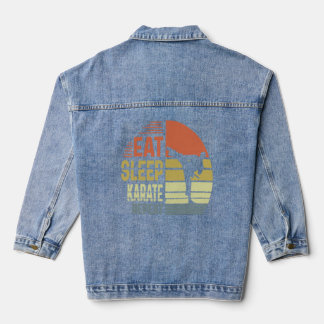 Karate - Eat Sleep Karate Repeat1  Denim Jacket
