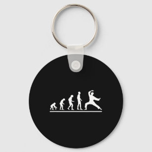 Karate Evolution Karate Chop Men Funny Karateka  Keychain