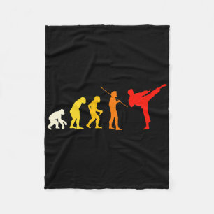 Karate Evolution Kung Fu Shotokan Gift Martial Art Fleece Blanket