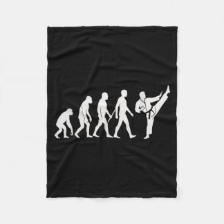 Karate Evolution MMA Kickboxing Muay Thai Martial Fleece Blanket