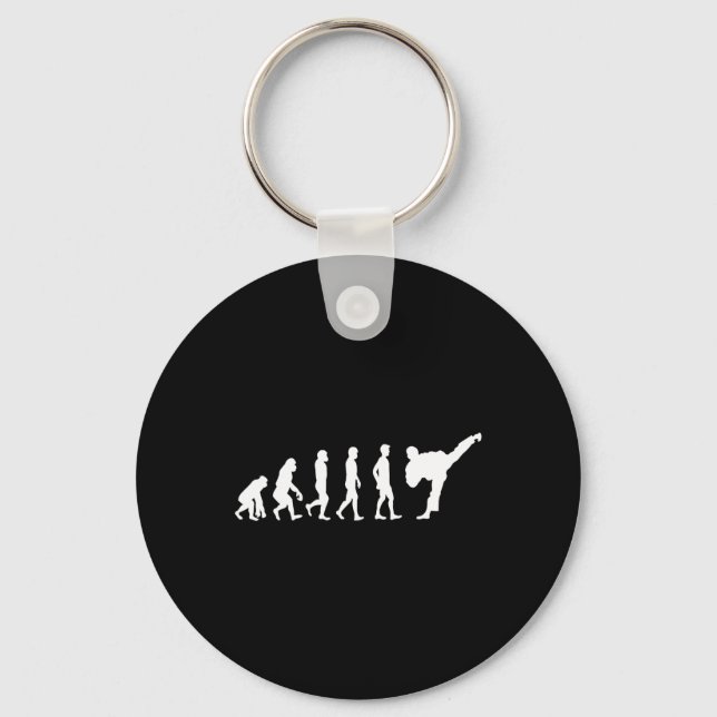 Karate Evolution Perfect Gift Judo Martial Arts Ka Keychain (Front)