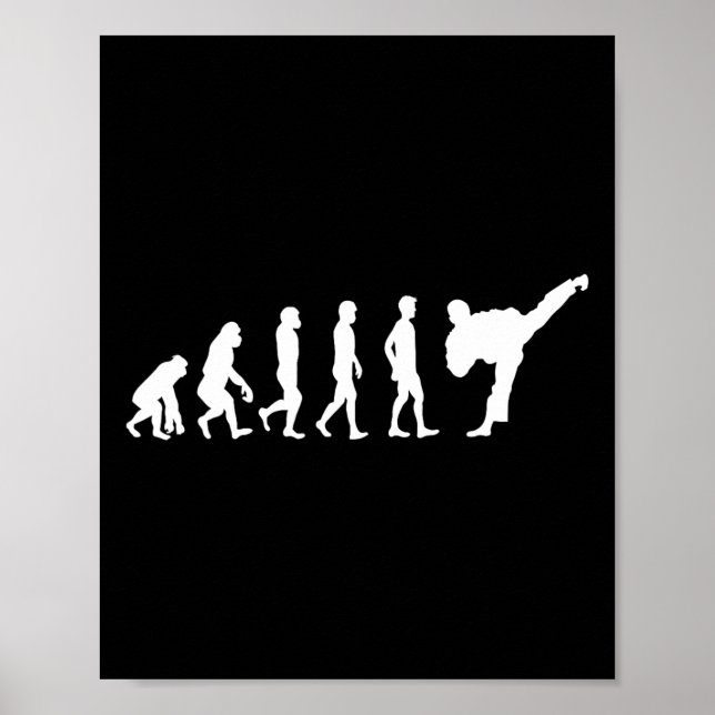 Karate Evolution Perfect Gift Judo Martial Arts Ka Poster (Front)