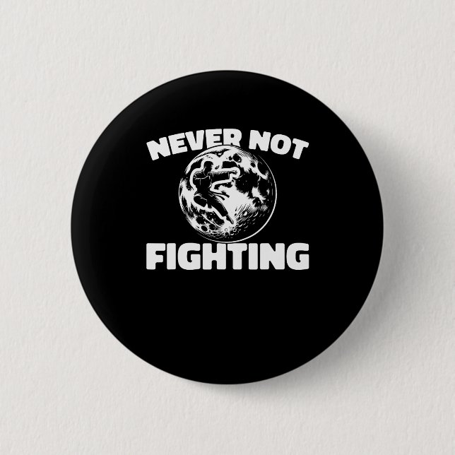 Karate - Fighter Martial Arts Karate  2 Inch Round Button (Front)