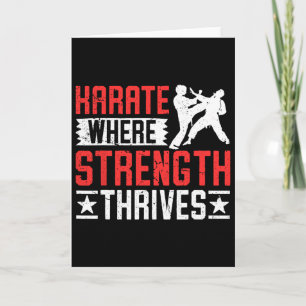 Karate Fighter Where Strength Thrives Card