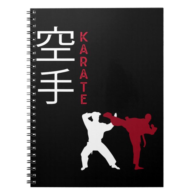 Karate Fighting Japanese Martial Arts Notebook (Front)