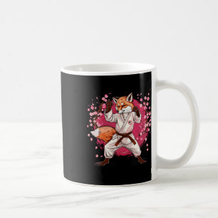 Karate Fox Motif Taekwondo Jiu-jitsu Mma Kickboxin Coffee Mug