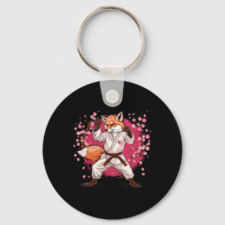 Karate Fox Motif Taekwondo Jiu-jitsu Mma Kickboxin Keychain