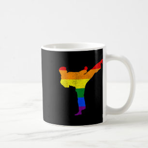 Karate Gay Pride Lgbtq Martial Arts Artist Support Coffee Mug