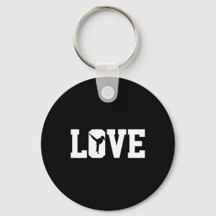 Karate Girl 5 Keychain