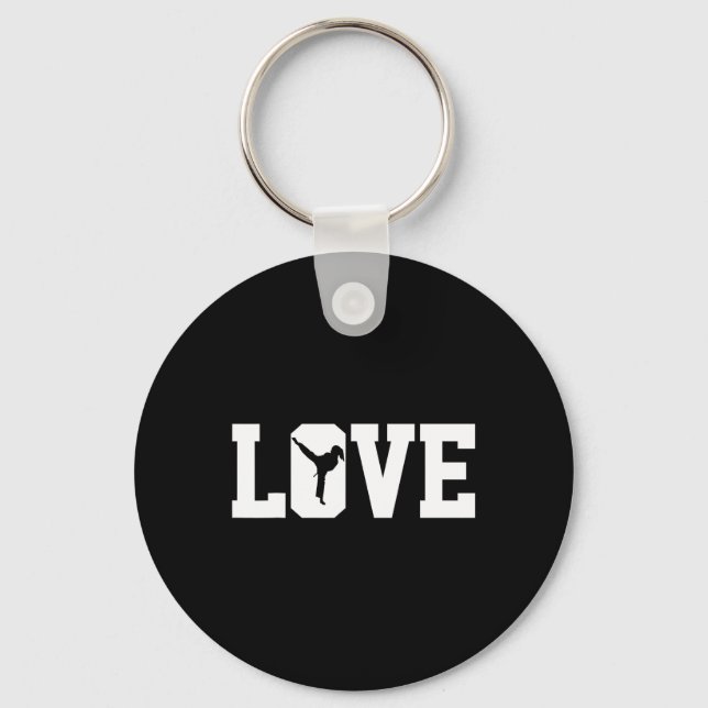 Karate Girl 5  Keychain (Front)