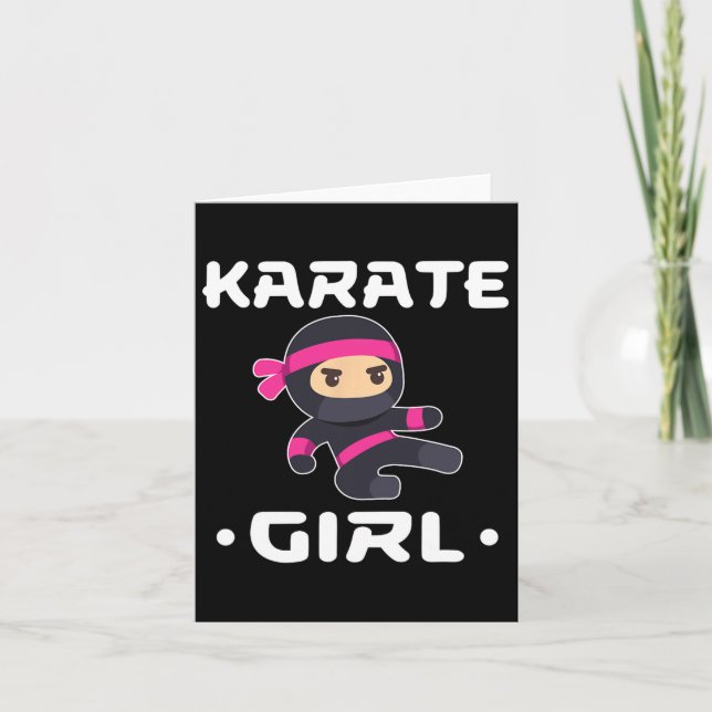 Karate Girl 6  Card (Front)