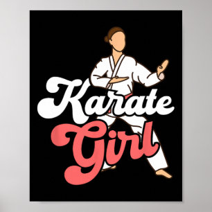Karate Girl Fighter Self Defence Karateka  Poster