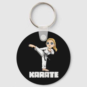 Karate Girl - Japanese Martial Arts Kid Keychain