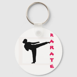 Karate Girl Key Chain