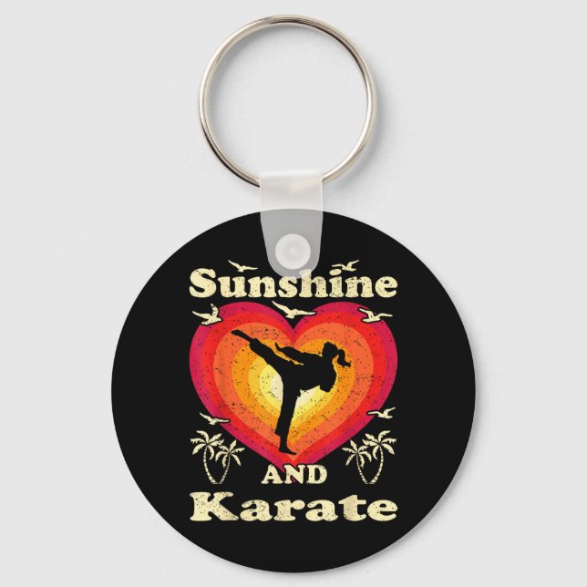 Karate Girl Keychain (Front)