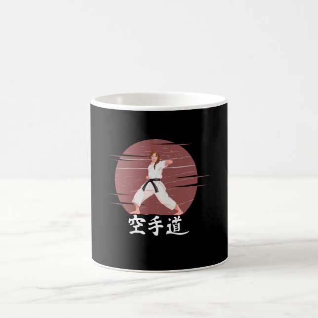 Karate Girl Martial Artist Dojo Coffee Mug (Center)
