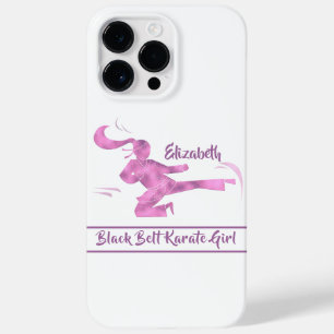 Karate Girl Pink Purple Modern Japan Martial Art Case-Mate iPhone 14 Pro Max Case
