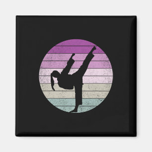 Karate Girl Saying Martial Arts Magnet