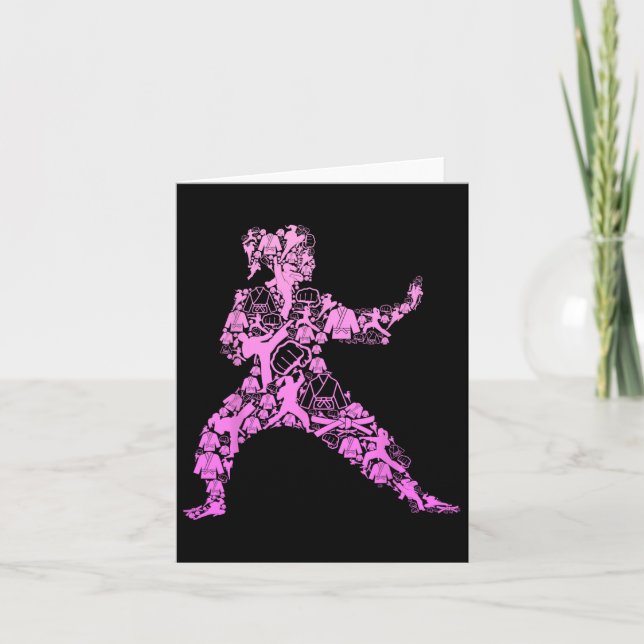 Karate Girls  Card (Front)