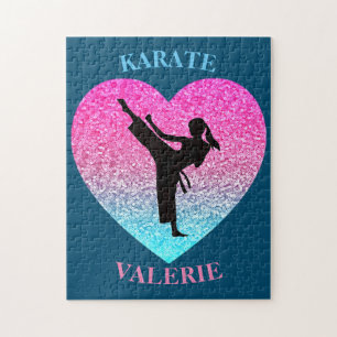 Karate Girls Puzzle de coeur