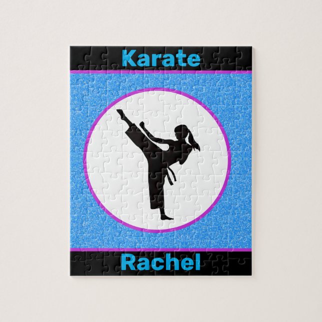 Karate Girls Sparkle Jigsaw Puzzle (Vertical)