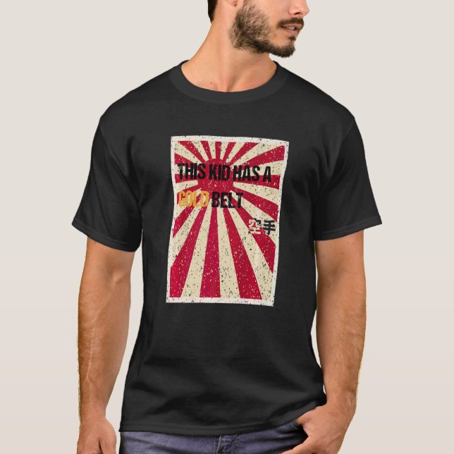 Karate Gold Belt Youth T-Shirt (Front)