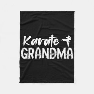 Karate Grandma Appreciation Karate Grandmother  Fleece Blanket