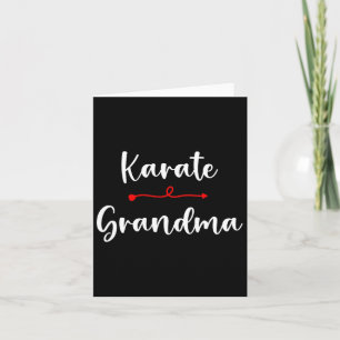 Karate Grandma For Karate Sport Lover Mothers Day Card