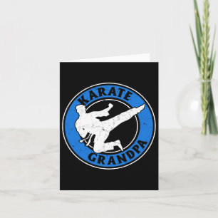 Karate Grandpa Karate Fighting Grandpa Karate Figh Card