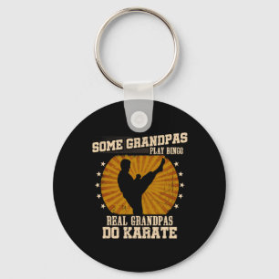 Karate Grandpa Shirt - Real Grandpas Do Karate Keychain