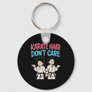 Karate Hair Don't Care Martial Arts Graffiti  Keychain