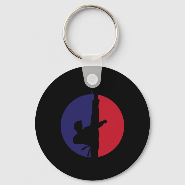 Karate Icon  Keychain (Front)