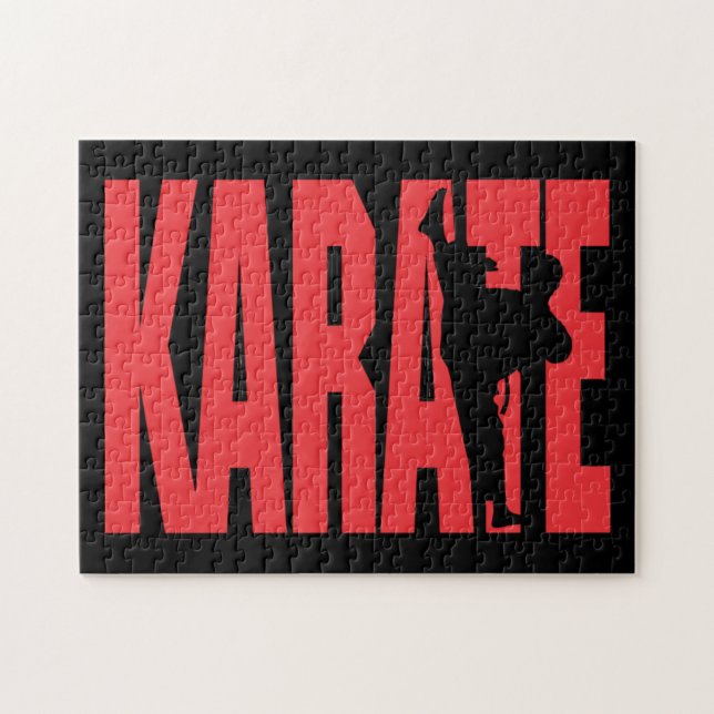 Karate in Red Jigsaw Puzzle (Horizontal)
