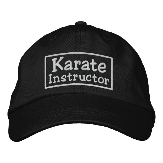 Karate Instructor Embroidered Hat (Front)