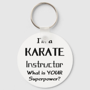 karate instructor keychain