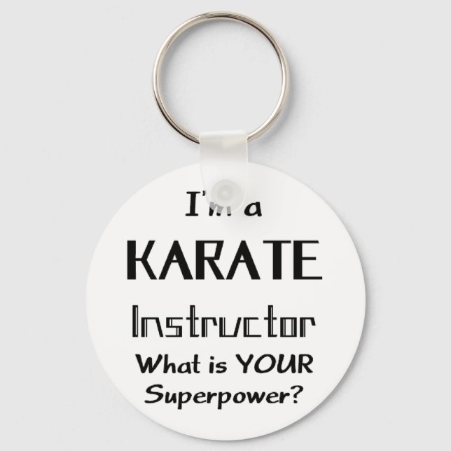 karate instructor keychain (Front)