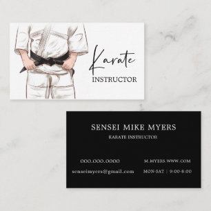 Karate Instructor Sensei Gi Business Card