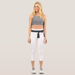 Karate Judo Black Belt Fun Capri Leggings<br><div class="desc">This design may be personalized by choosing the customize option to add text or make other changes. If this product has the option to transfer the design to another item, please make sure to adjust the design to fit if needed. Contact me at colorflowcreations@gmail.com if you wish to have this...</div>