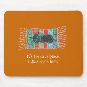 Karate Kat Graphics "catnap" mousepad