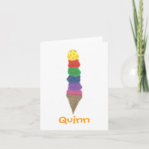 Karate Kat ice cream ID notecard