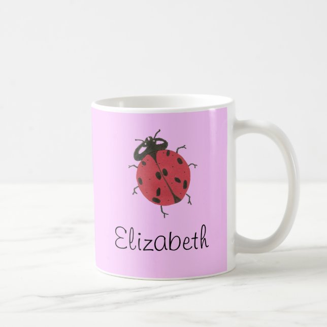 Karate Kat ladybug ID Coffee Mug (Right)